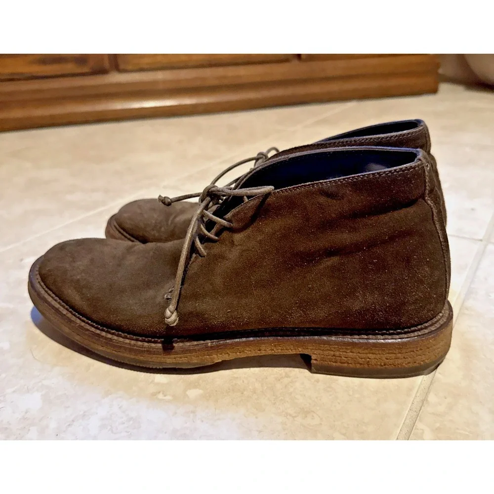 To Boot New York Chukka Men's Size 9.5 Brown Suede Boots Lace Up Casual Work